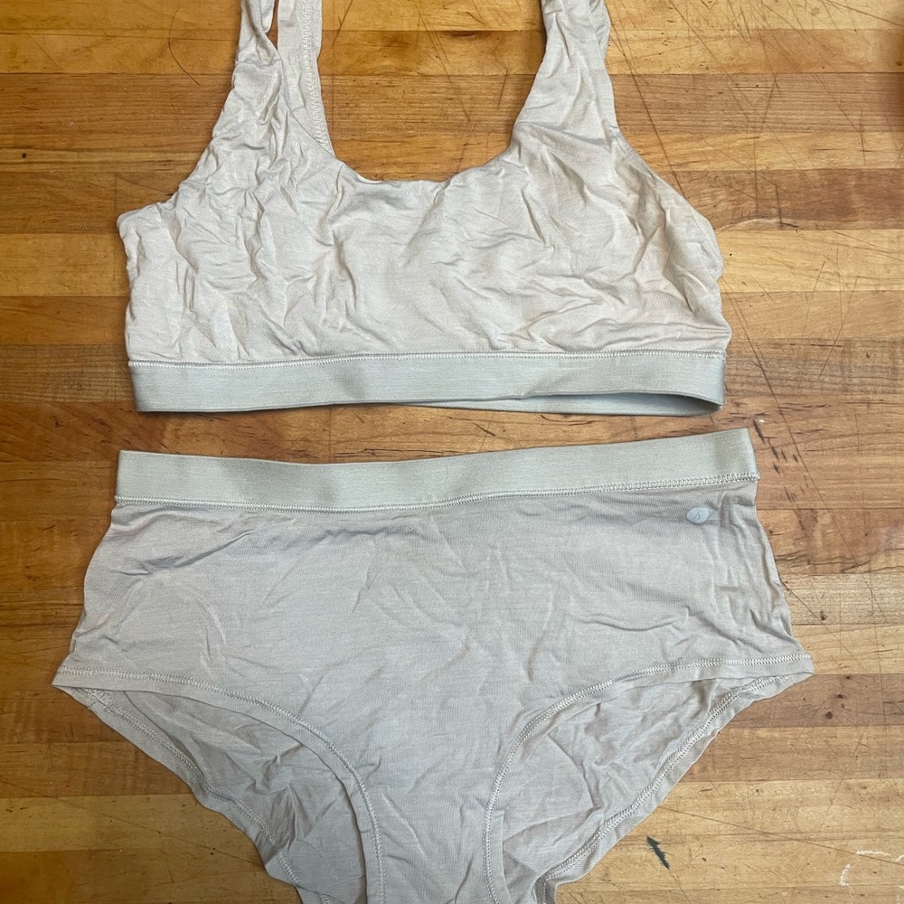 Allbirds merino bra and underwear set